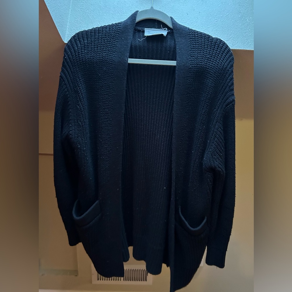 Everlane Black Cardigan Sweater